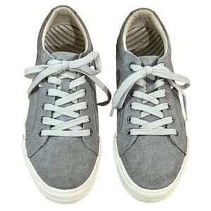 TAOS Plim Soul Women's Canvas Sneaker Gray 10 W Wide 22203 Excellent